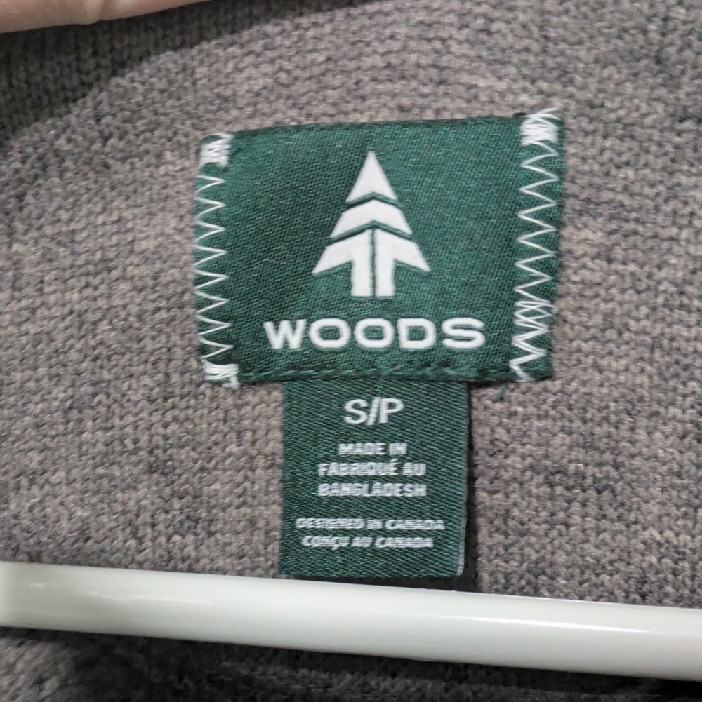 **2/$20 SALE - Woods Charcoal Gray Full-Zip Jacket - Picture 3 of 6